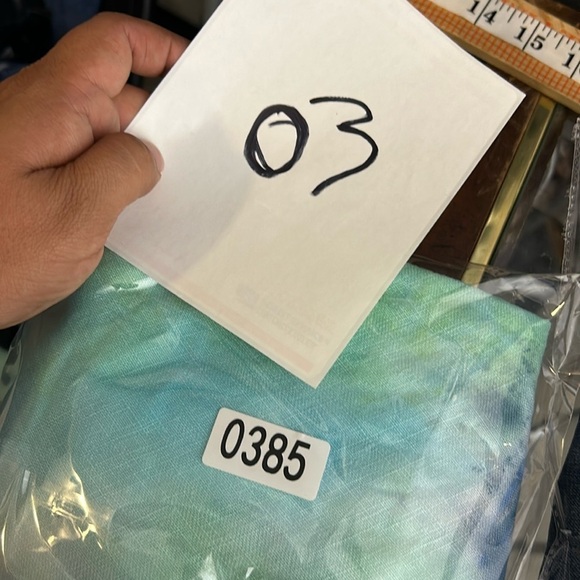 Donna Morgan Fairy Elf Vtg 90s Y2K Tie die 100% Linen Mid Dress Boho fit flare 4 - Picture 13 of 13